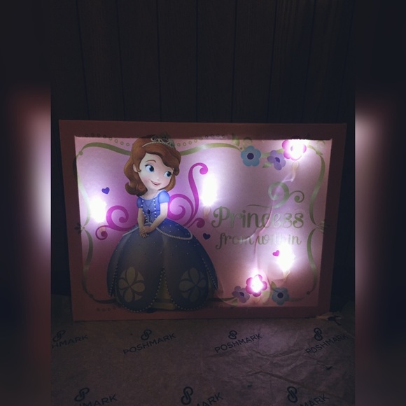 Sofia The First canvas night light